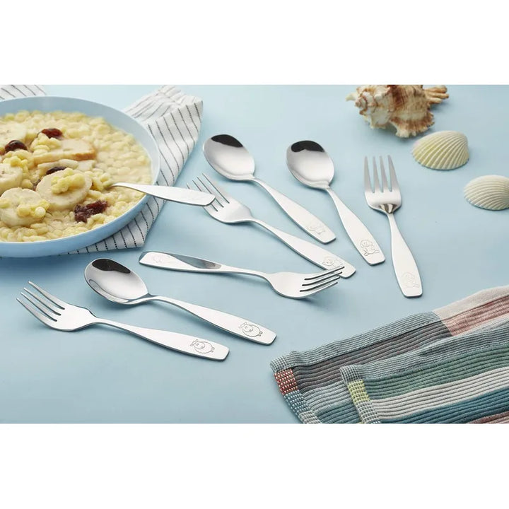 Utensilios Infantiles De Acero Inoxidable, 3 Tenedores 3 Cuc - Imagen 5
