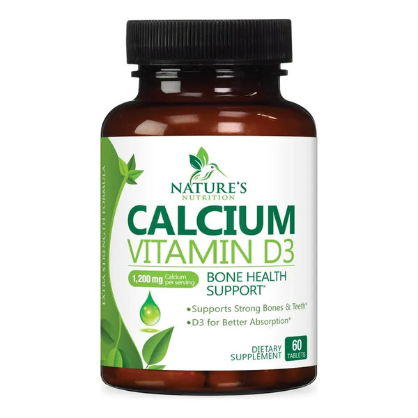 Calcio 1200 Mg Con Vitamina D3 Suplemento Óseo E Inmunitario
