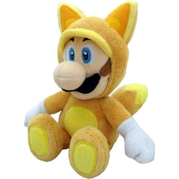 Peluche Super Mario Luigi Kitsune Fox 23 Cm Amarillo Edición Limitada Oficial