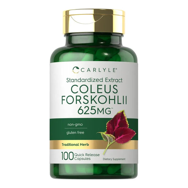Capsulas De Coleus Forskohlii 625 Mg 100 Unidades Suplemento Natural