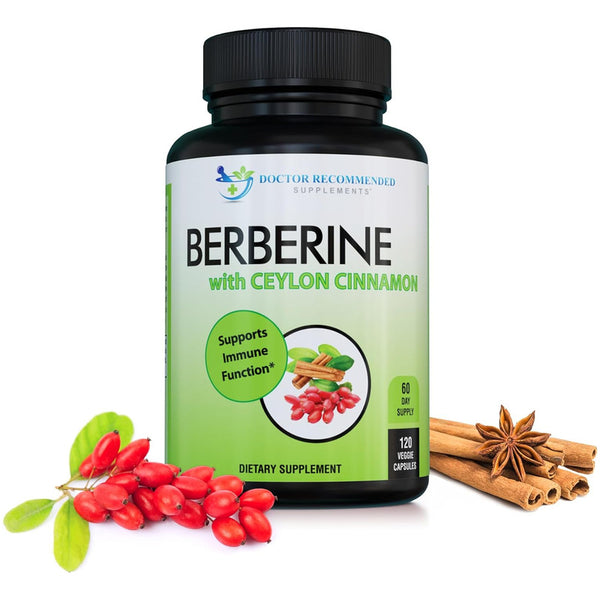 Berberina 1200 Mg Canela De Ceylan Organica 120 Cap Vegetales