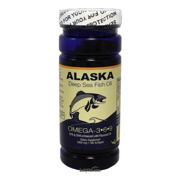 Aceite De Pescado Profundo Alaska Omega 3 6 9 1000 Mg Cápsula
