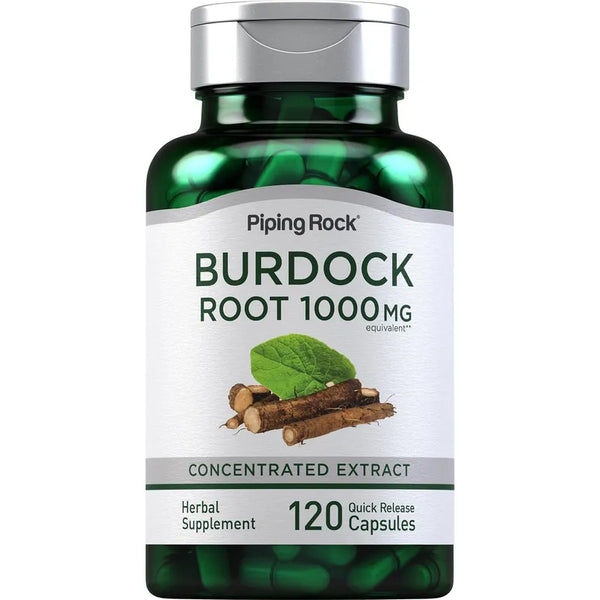 Capsulas De Raiz De Bardana 1000 Mg Suplemento Herbal Saludable
