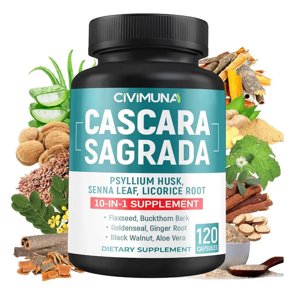 Capsulas Extracto Cascara Sagrada 6550 Mg 120 Capsulas Alta Potencia