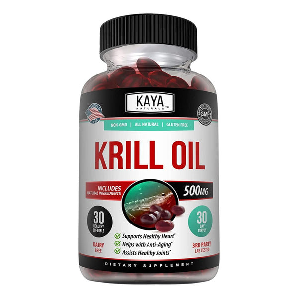 Aceite De Krill Antártico Omega 3 500 Mg Para Tu Salud Holística