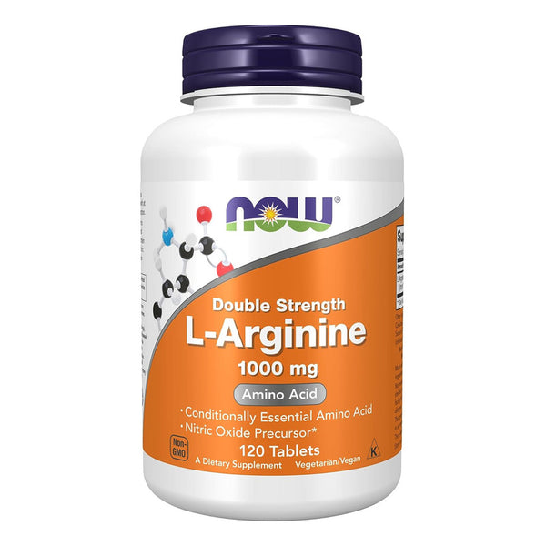 L Arginina 1000mg Now Precursor Oxido Nitrico 120 Tabletas