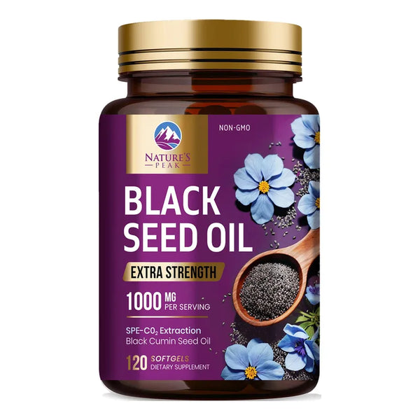 Aceite De Semilla Negra 1000 Mg Extra Fuerte Bienestar Integral