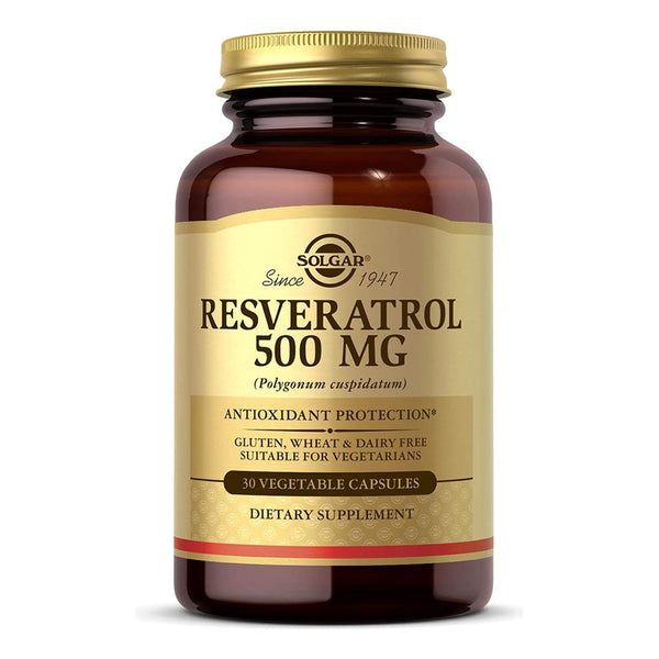 Resveratrol Solgar Protección Antioxidante 500mg 30 Cápsulas