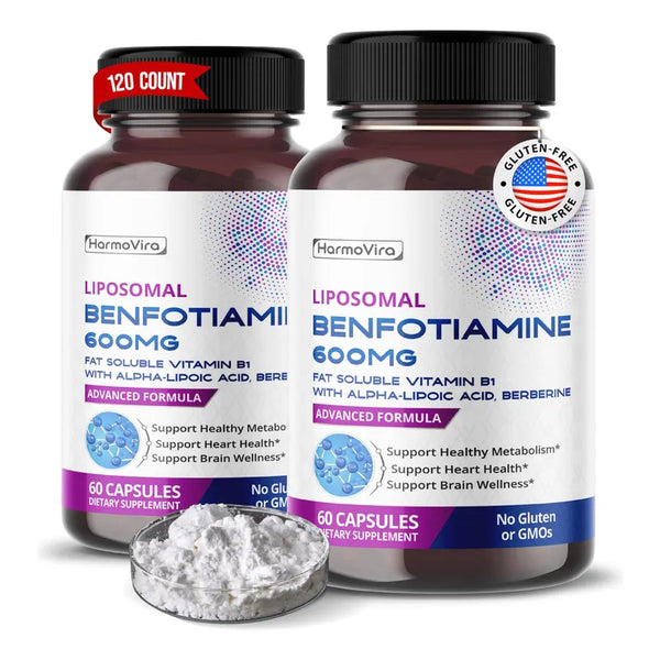 Benfotiamina Acido Alfa Lipoico Berberina Formula Avanzada 60 Capsulas