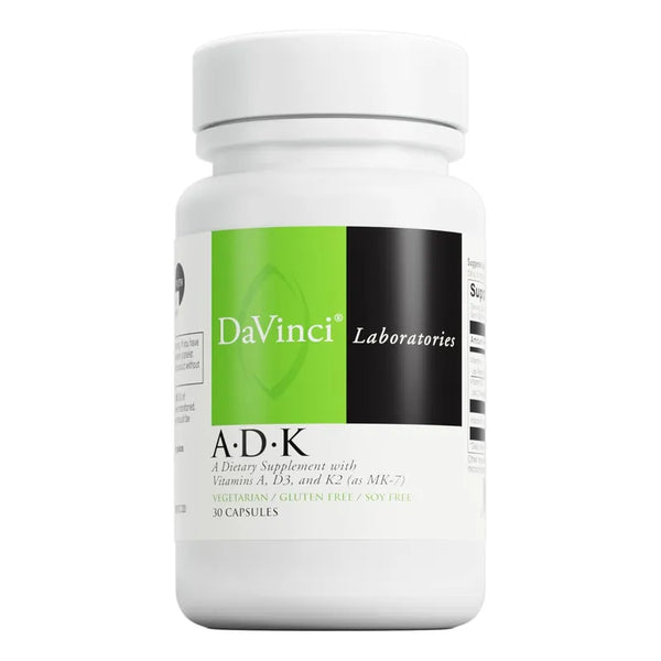 Capsulas De Vitamina ADK Salud Ósea Y Cardíaca DaVinci Suplemento Vegetariano