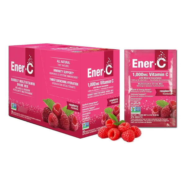 Bebida Multivitamínica Frambuesa EnerC Vitaminas 1000 Mg Vitamina C