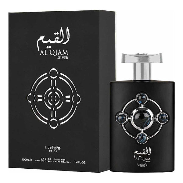 Perfume Lattafa Pride Al Qiam Silver Fragrancia Unisex De Larga Duración
