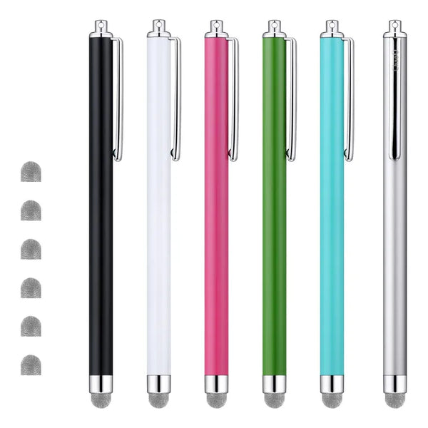 Bolígrafos Capacitivos Para Pantallas Táctiles Lápiz De Fibr 6 Colores