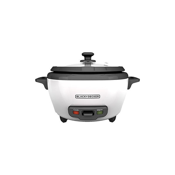 Olla Arrocera Black+Decker 6 Tazas Blanca con Cesta de Vapor y Función Automática