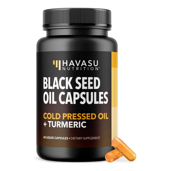 Capsulas De Aceite De Semilla Negra Con Curcumina Veganas Apoyo Inmunologico