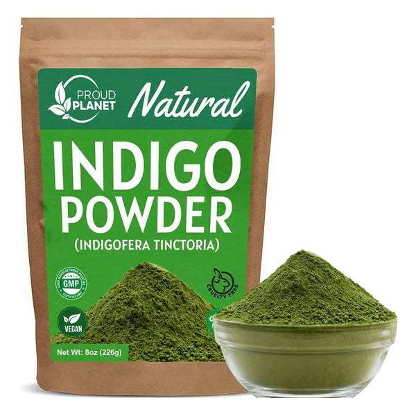 Tinte Natural Cabello Negro Indigofera Tinctoria 225g Pelo Sano Sin Químicos