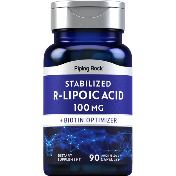 Acido R Alfa Lipoico Estabilizado 100 Mg 90 Capsulas Suplemento Saludable