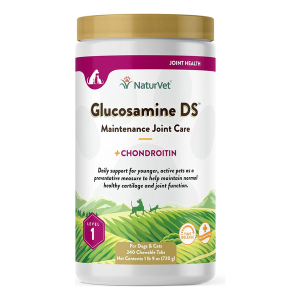 Naturvet Glucosamina DS Cuidado Articular Para Perros Y Gatos 60 Compr