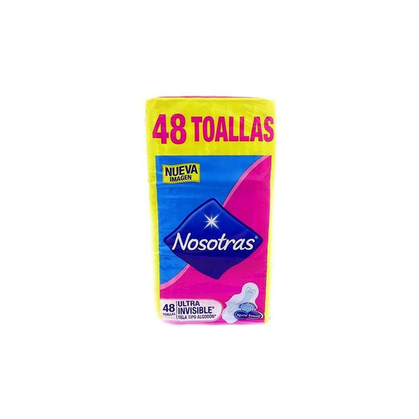 48 Toallas Higienicas Nosotras Ultra Invisibles Con Alas Proteccion Efectiva