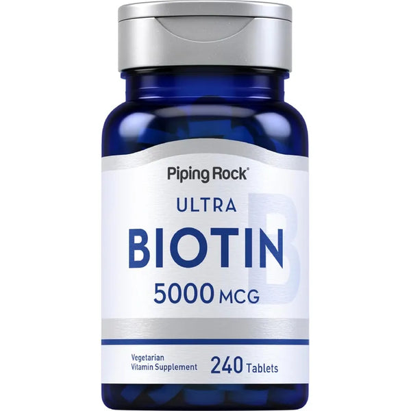 Biotina 5000 Mcg 240 Tabletas Suplemento Para Cabello Piel Uñas