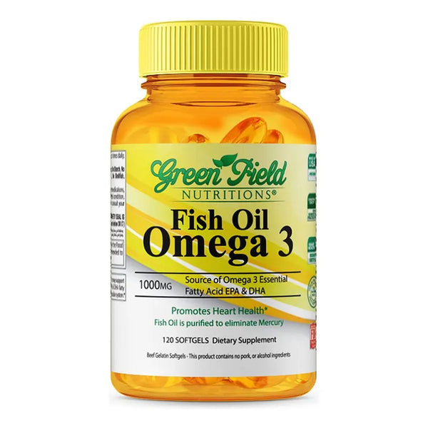 Aceite De Pescado Halal 1000 Mg Omega 3 Greenfield Nutritions Para Su Corazón