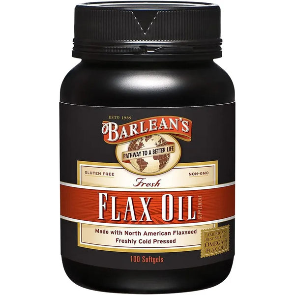 Aceite De Linaza 1650mg Barleans Cápsulas De Omega-3 Para Articulaciones