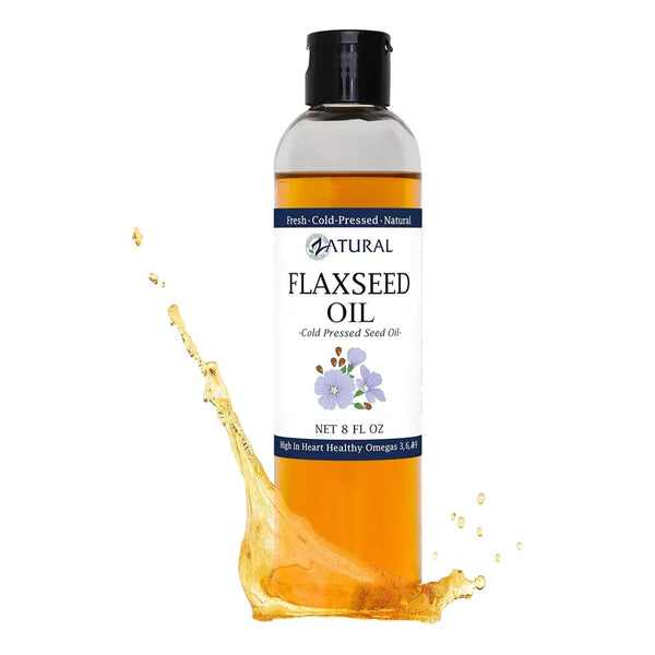 Aceite De Linaza Organico Puro 236 Ml De Zatural Prensado En Frio 100 Natural