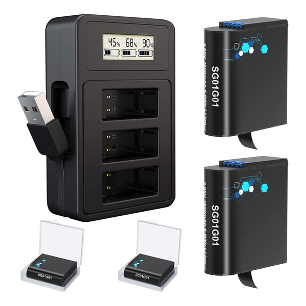 Cargador Y Baterias Compatibles Gopro Hero 8 7 6 5 Tomsheir