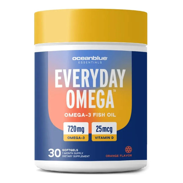 Aceite De Pescado Omega 3 Oceanblue Essentials Bienestar Cardiaco E Inmunologico