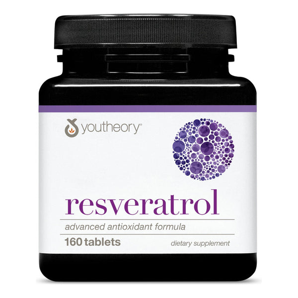 Youtheory Resveratrol Avanzado Resvida 160 Cápsulas Antioxidante
