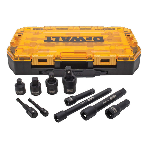 Juego De Enchufes Dewalt Impact Driver 10 Piezas Con Extensiones