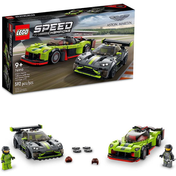 Set Lego Speed Champions Aston Martin Valkyrie AMR Pro Y Vantage GT3 Incluye Dos Autos