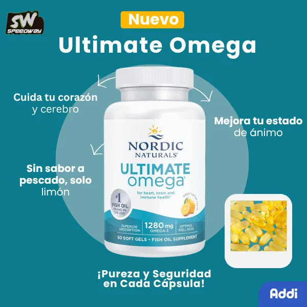 Omega 3 Nordic Naturals Ultimate 1280 Mg 60 Capsulas Para Salud Cardiaca