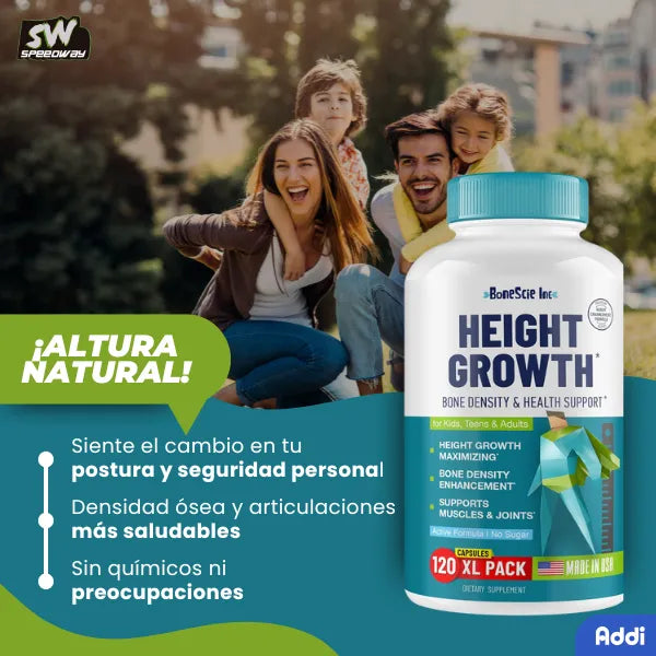 Maximizador De Crecimiento De Altura BoneScie Adultos Niños Altura Natural