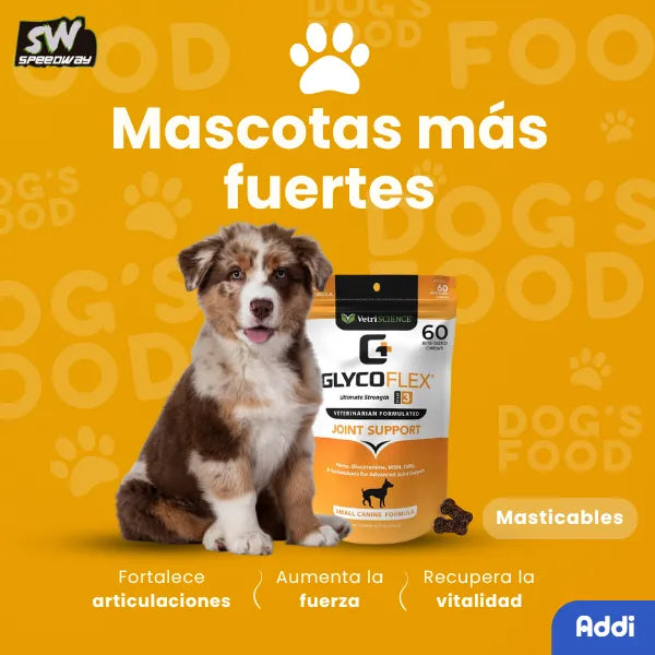 Glycoflex 3 Vetriscience Apoyo Articulaciones Canino Masticables