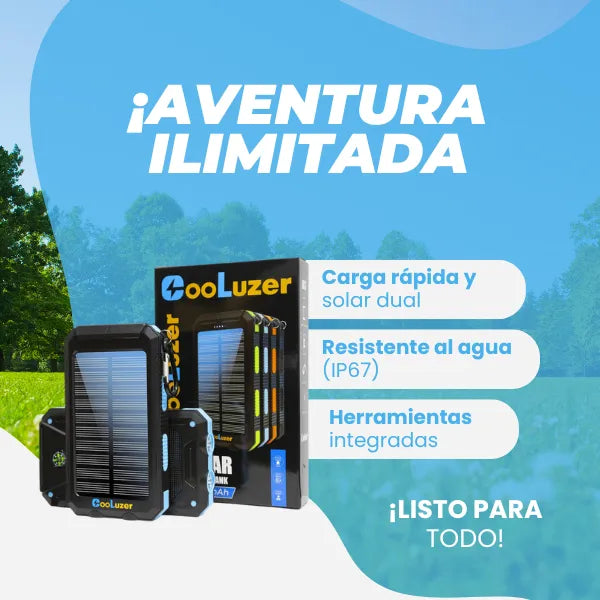 Cargador Solar Power Bank Carga Rapida 36800mah Para Aventura