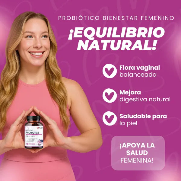 Probióticos Mujeres 100 Billones Salud Vaginal E Intestinal Cápsulas