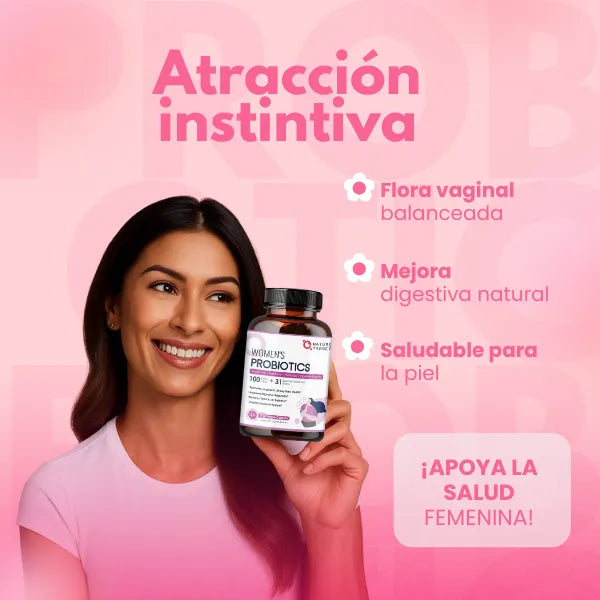 Probióticos Mujeres 100 Billones Salud Vaginal E Intestinal Cápsulas
