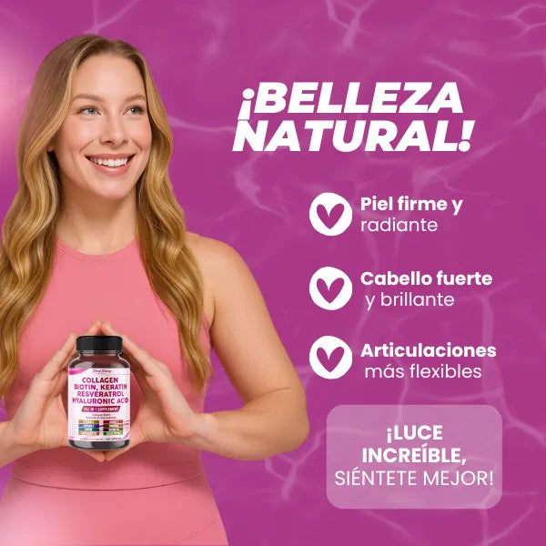 Colágeno Biotina Resveratrol Salud Piel y Articulaciones