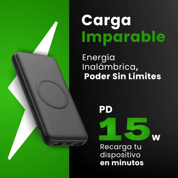 Cargador Portátil Inalámbrico Power Bank 13800 Mah 15w Carga Rápida H H E T P