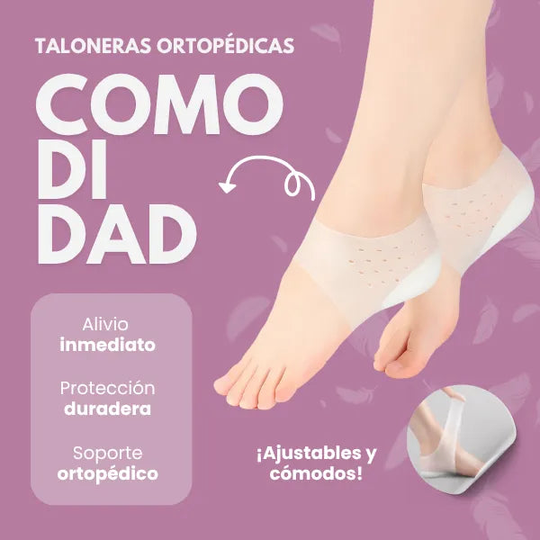 Plantillas Talonera Ortopedica Silicona Descanso Transparente Alivia Dolor Y Comodidad