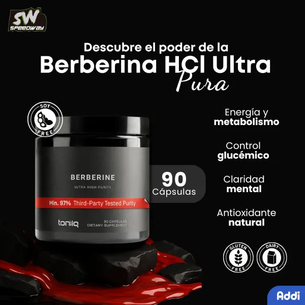 Berberina Hcl Ultra Alta Resistencia 500 Mg Toniiq Suplemento Saludable