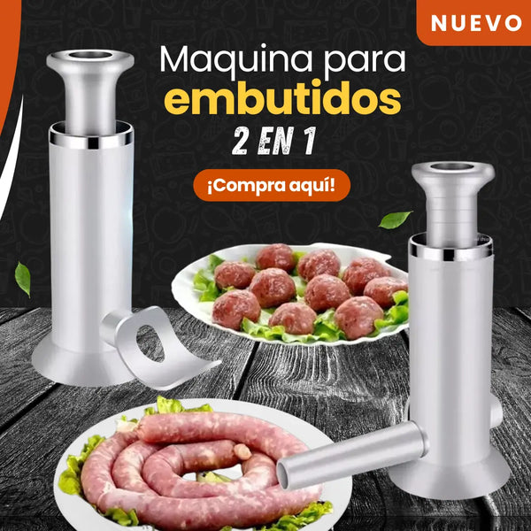 Máquina Para Embutidos Manual De Cocina Versátil Para Crear Salchichas Y Albóndigas Saludables