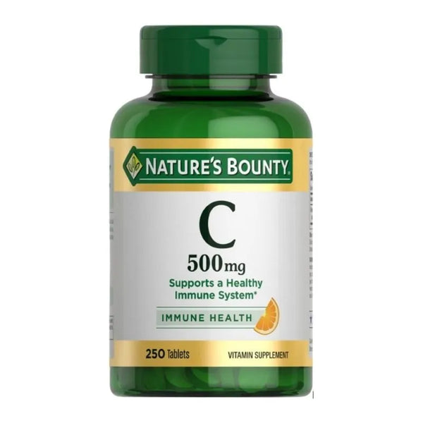 Suplemento de Vitamina C Nature's Bounty Apoya Al Sistema Inmunológico 500 Mg 250 Tabletas