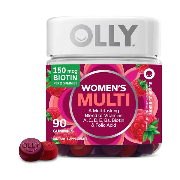 Suplemento Multivitamínico Femenino Olly Women's Vitaminas A, D, C, E, Biotina y Ácido Fólico 90 Gomitas