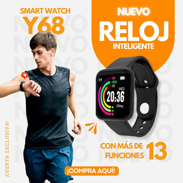 Smart Watch Y68 Reloj Inteligente Con Monitor De Salud Y Notificaciones