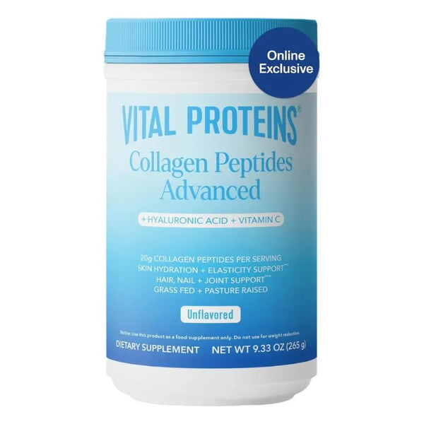 Suplemento de Colágeno en Polvo Vital Proteins Péptidos Hidrolizados con Ácido Hialurónico y Vitamina C