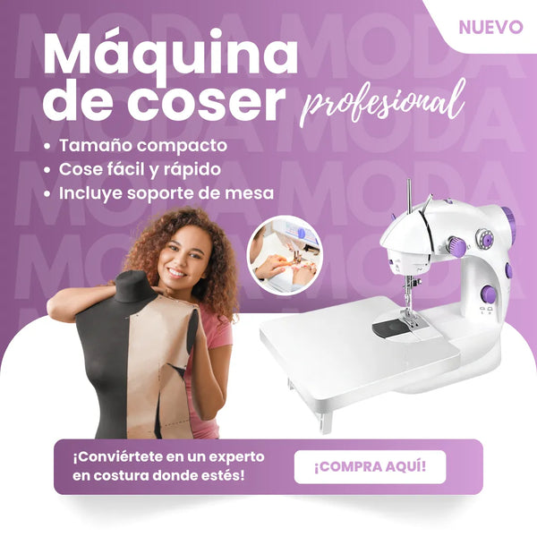 Maquina Coser Portatil Mini Con Soporte Mesa Para Proyectos De Manualidades