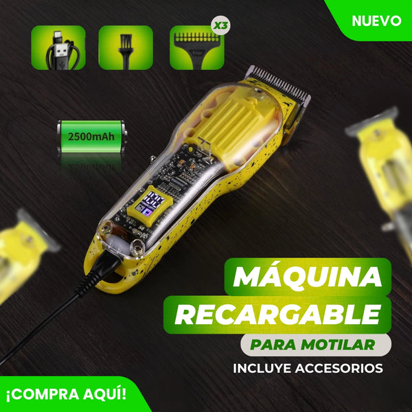 Máquina De Motilar Recargable SH1931 Inalámbrica Precisión Y Fácil Uso Para Cabello Y Barba