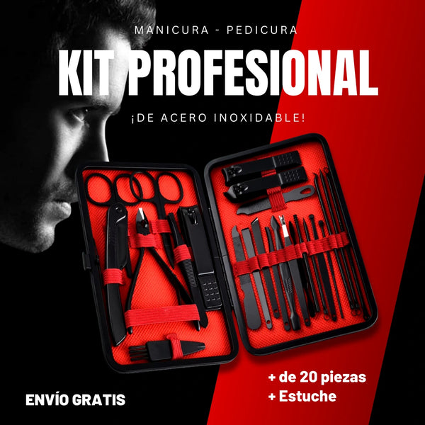 Estuche Kit de Manicura y Pedicura en Acero Inoxidable – 21 Piezas para un Cuidado Profesional de Uñas